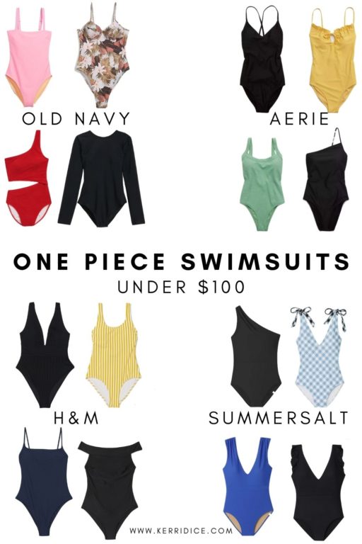 one piece swimsuits under $100 - swimsuit style with kerri dice