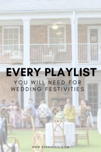 playlists for weddings