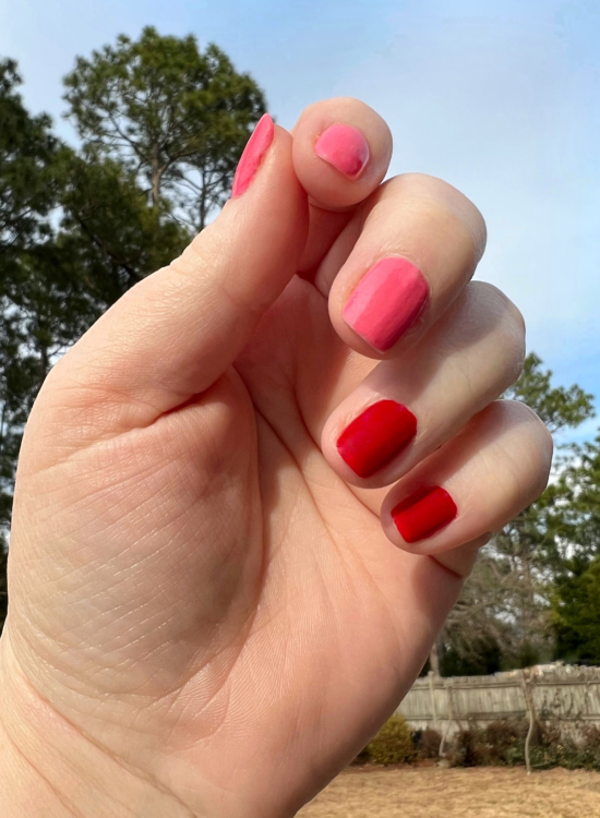 valentines day nail inspo