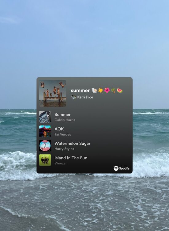 summer playlists on spotify